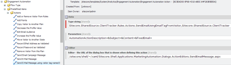EmailActionSitecore